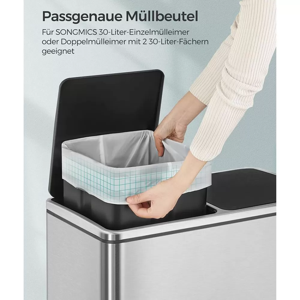 litermllbeutel_mit_zugband_insgesamt__stck_4.webp Hot SONGMICS 30-Liter-Müllbeutel mit Zugband insgesamt 180 Stück Weiβ