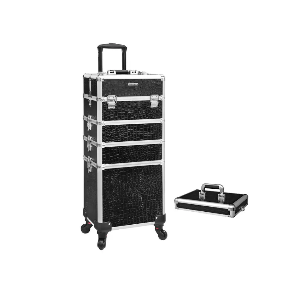 Best Sale SONGMICS Make-Up Trolley 1 Schublade Schwarz