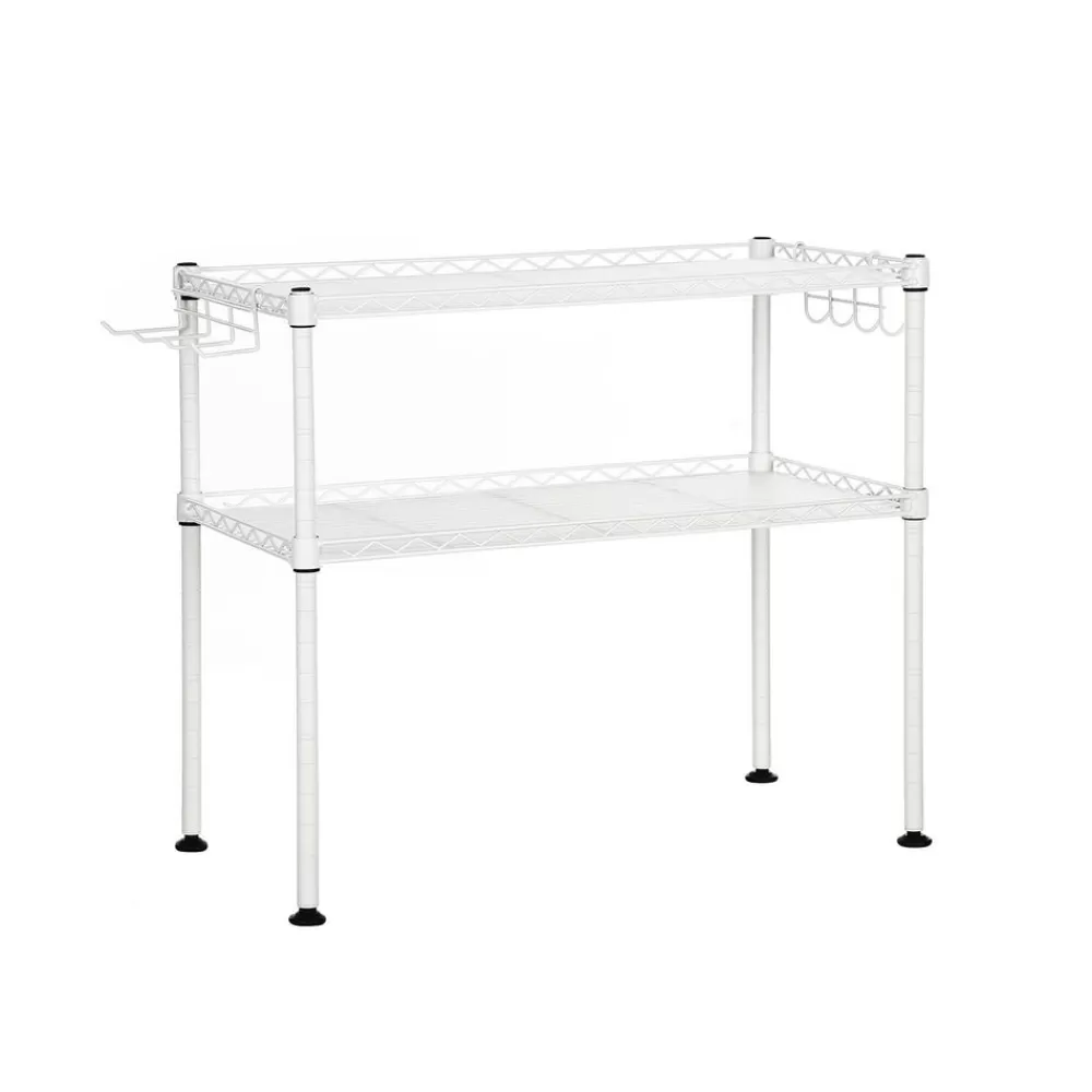 Store SONGMICS Mikrowellenregal mit 2 Ablagen Weiß