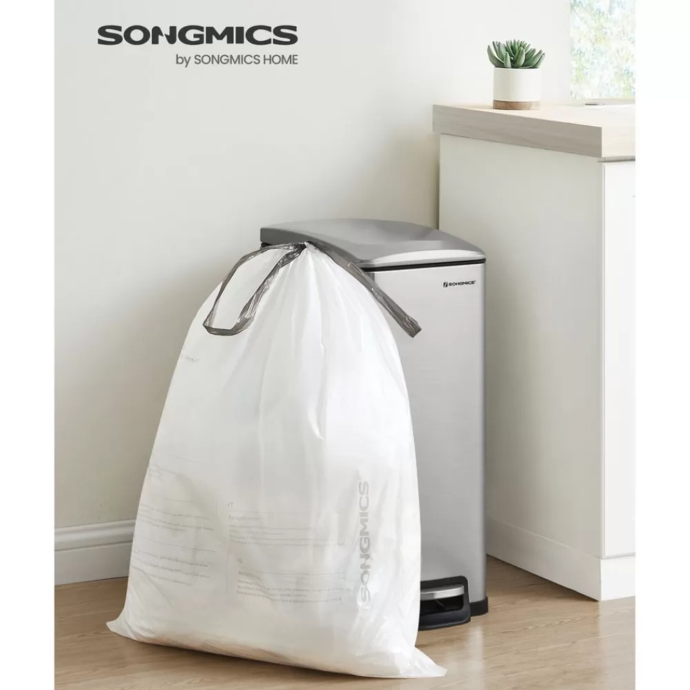 Online SONGMICS Müllbeutel 45-55 Liter mit Zugband 40 Stück Weiß