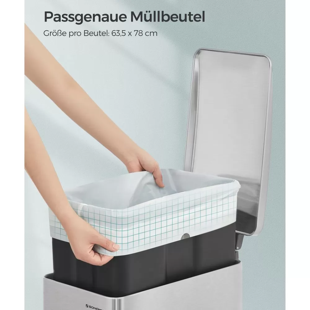 mllbeutel__liter_mit_zugband__stck_15.webp Online SONGMICS Müllbeutel 45-55 Liter mit Zugband 40 Stück Weiß
