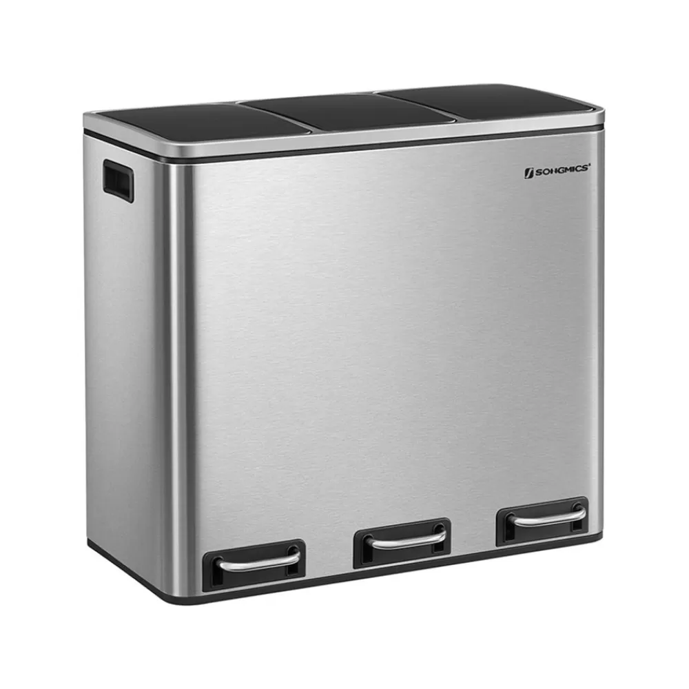 Outlet SONGMICS Mülleimer 54 Liter (3 x 18 L)