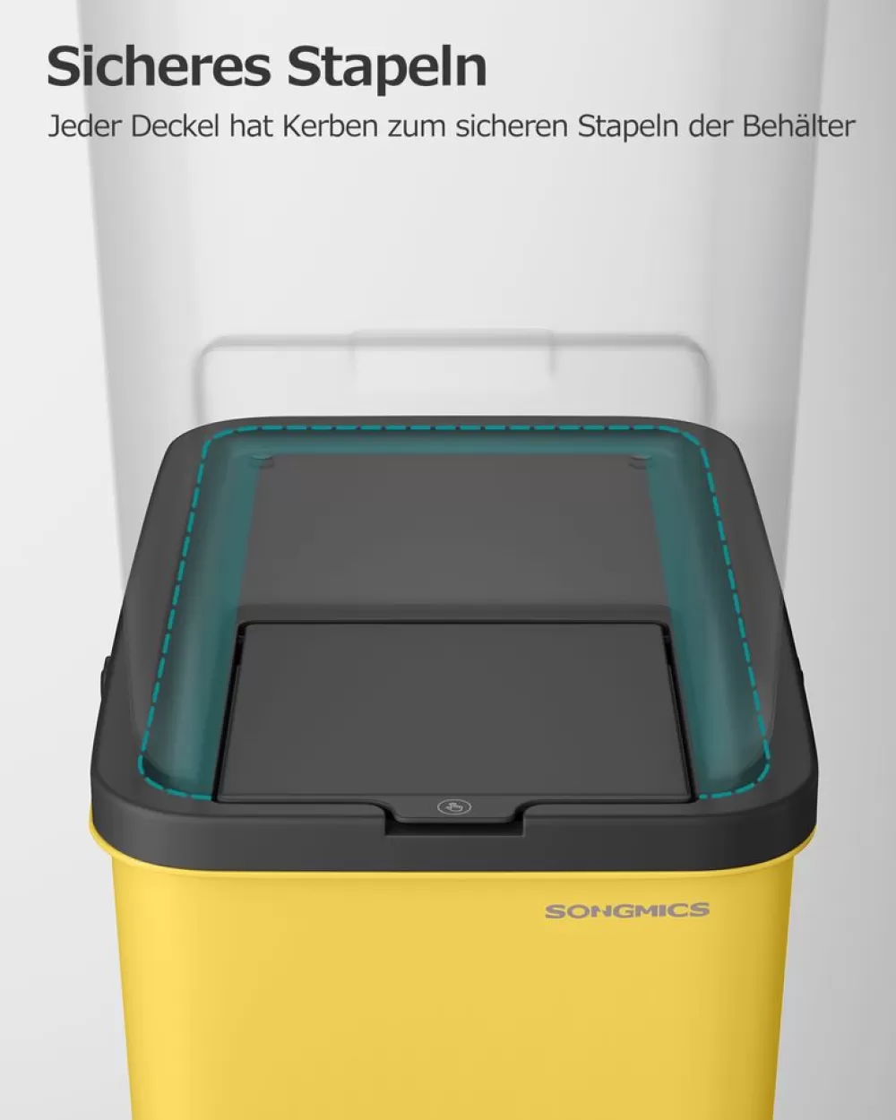 mlleimer_er_set_je__l_mit_aufklebern_5.webp Clearance SONGMICS Mülleimer 4er Set je 20 L mit Aufklebern
