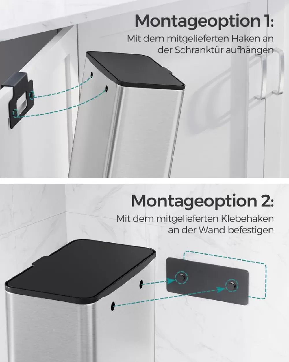 mlleimer_mit_deckel_fr_biomll_aus_metall_8.webp Clearance SONGMICS Mülleimer mit Deckel für Biomüll aus Metall