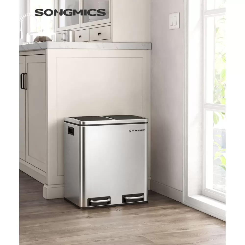 Best Sale SONGMICS Mülltrennsystem 30 Liter (2 x 15 L)