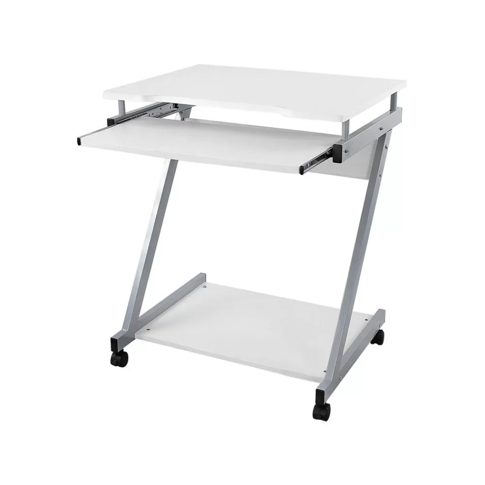 Store SONGMICS Mobiler Schreibtisch 60 x 48 cm Z-Form Weiß