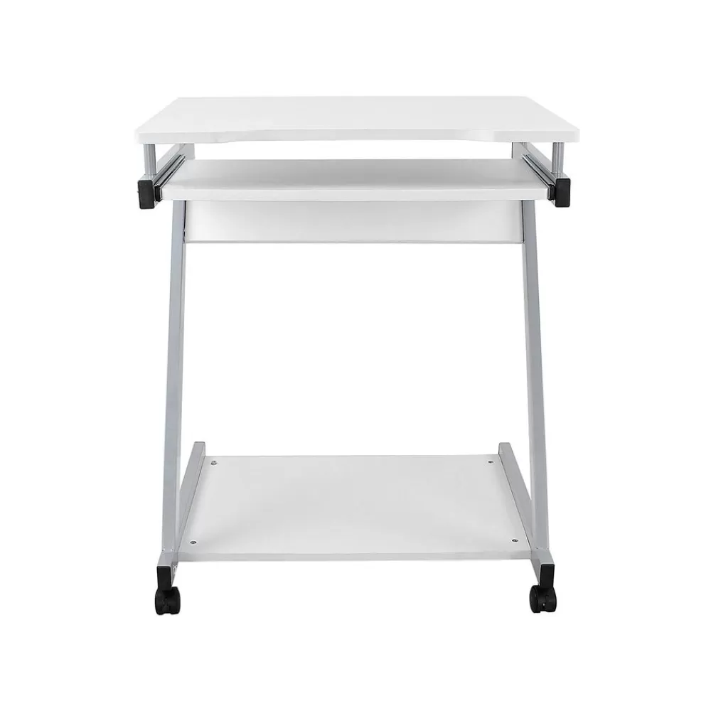 Store SONGMICS Mobiler Schreibtisch 60 x 48 cm Z-Form Weiß