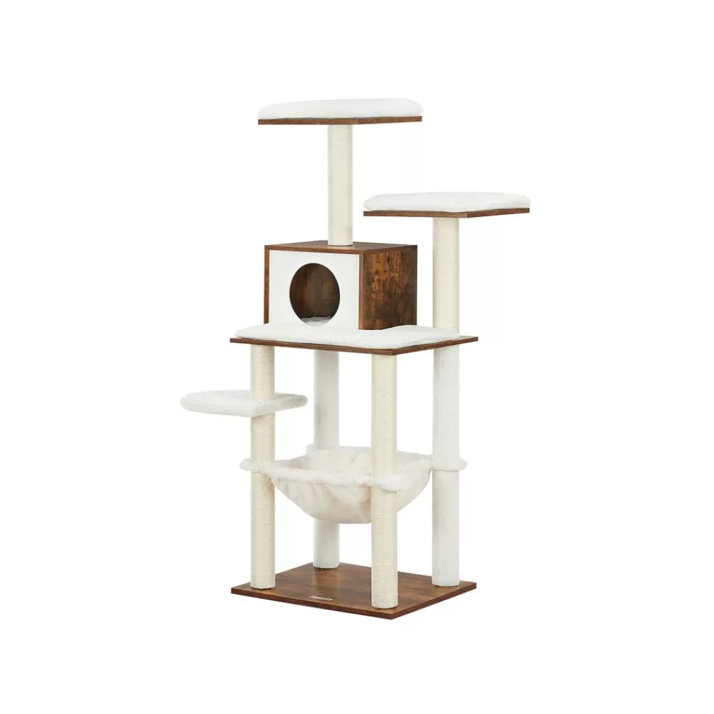 Fashion SONGMICS modern Katzenbaum vintagebraun