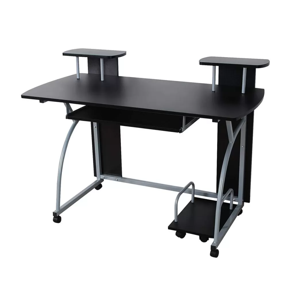 Cheap SONGMICS Moderner Computertisch Schwarz