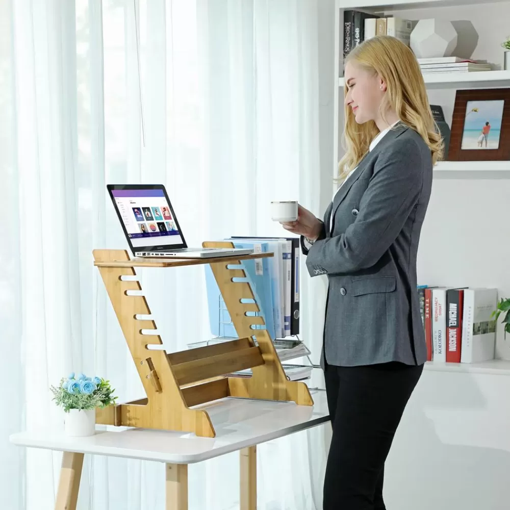 monitorstnder_aus_bambus_3.webp Best Sale SONGMICS Monitorständer aus Bambus