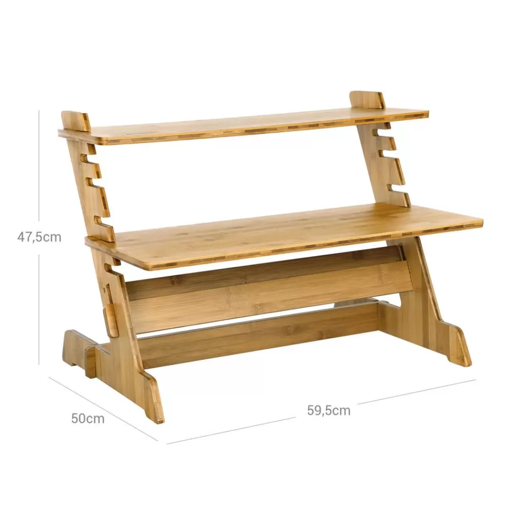 monitorstnder_aus_bambus_5.webp Best Sale SONGMICS Monitorständer aus Bambus