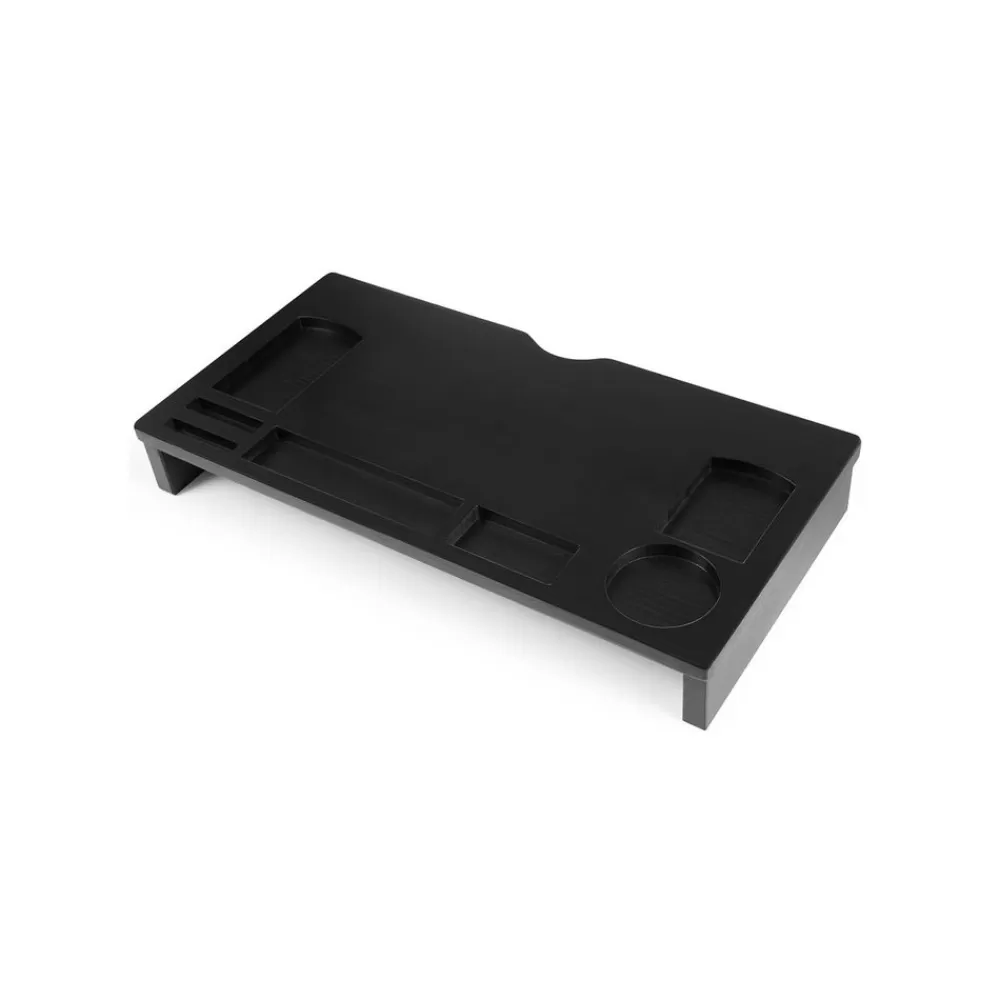 New SONGMICS Monitorständer Bambus Schwarz