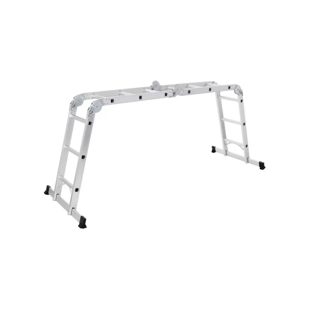 New SONGMICS Multifunktionsleiter 350 cm silber