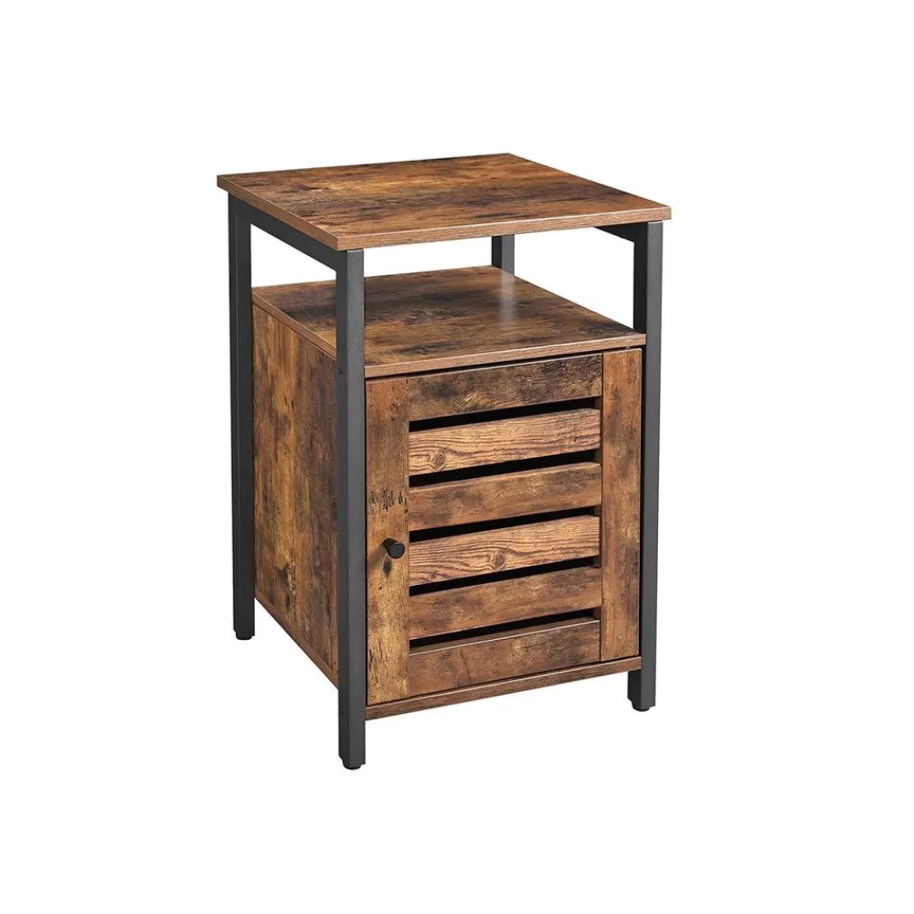 Shop SONGMICS Nachttisch mit Schrank Industrielook