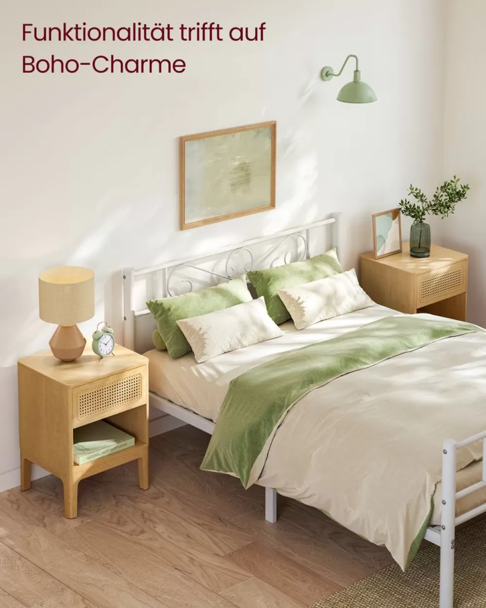 Best Sale SONGMICS Nachttisch mit Schublade und offenem Fach modern Betongrau