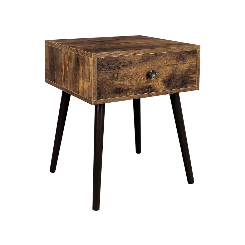 Fashion SONGMICS Nachttisch Vintagebraun
