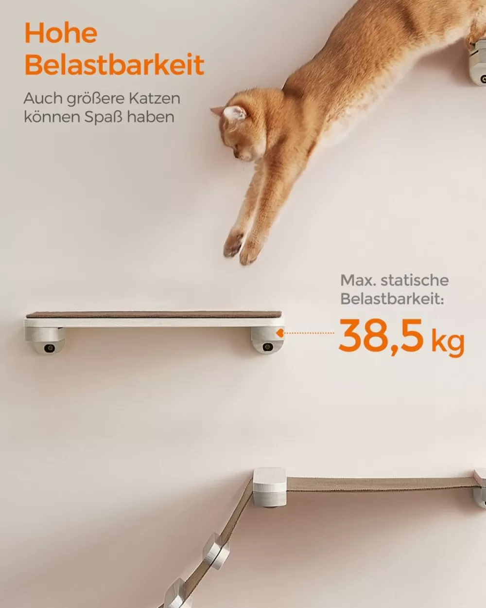 oasis__katzenmbel_kletterwand_er_set_4.webp Best SONGMICS Oasis - Katzenmöbel Kletterwand 5er Set Haferflockenbraun-Kaffeebraun
