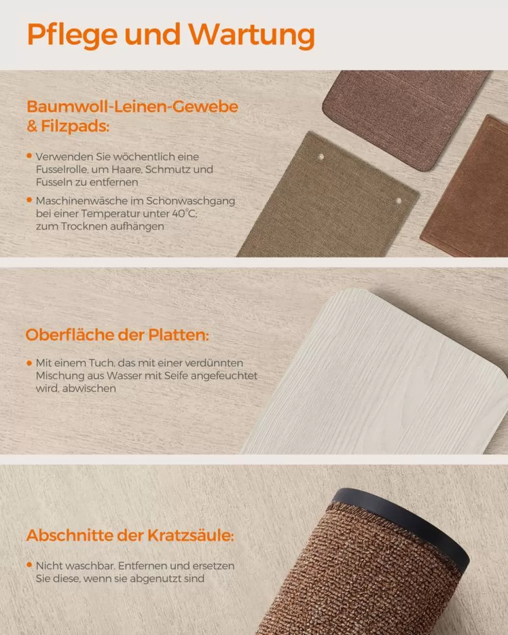 oasis__katzenmbel_kletterwand_er_set_9.webp Best SONGMICS Oasis - Katzenmöbel Kletterwand 5er Set Haferflockenbraun-Kaffeebraun