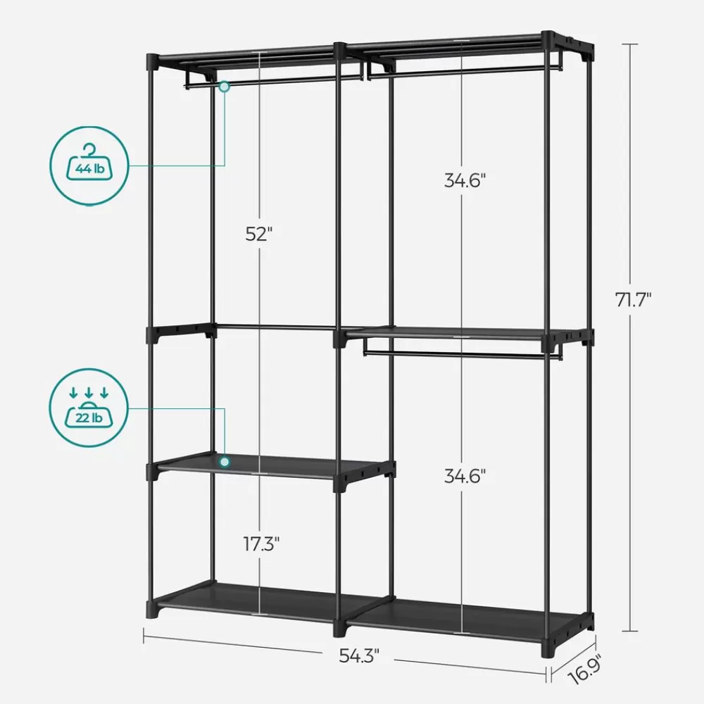 offener_kleiderschrank_6.webp Best Sale SONGMICS Offener Kleiderschrank