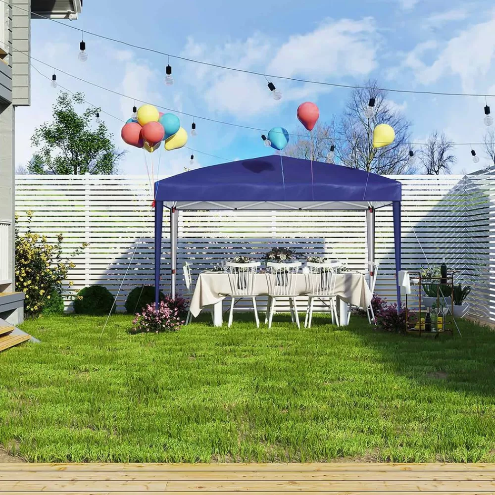 Best SONGMICS Pavillon 3 x 3 m Gartenzelt blau