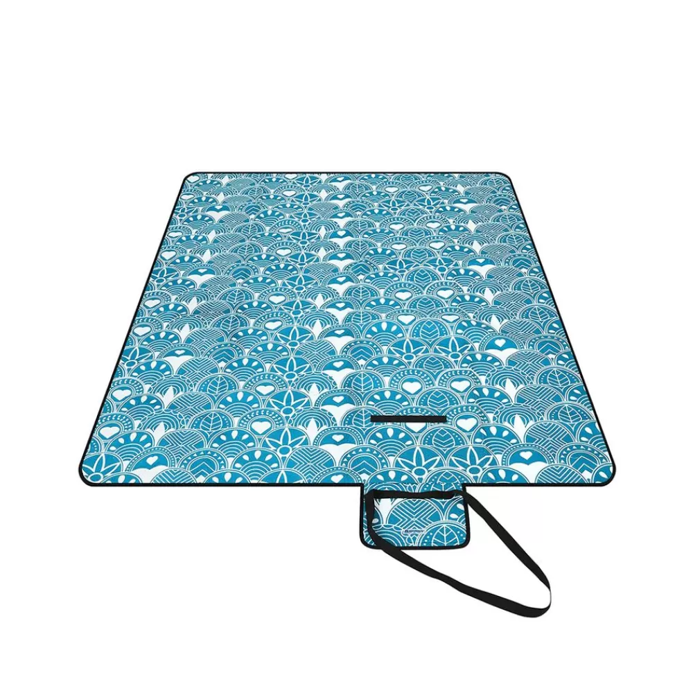 Shop SONGMICS Picknickdecke 200 x 200 cm blau