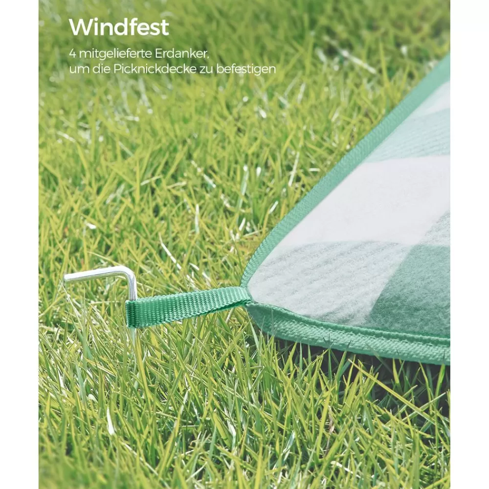 picknickdecke__x__cm_wasserdicht_grnblau_14.webp Flash Sale SONGMICS Picknickdecke 200 x 200 cm wasserdicht grün-blau