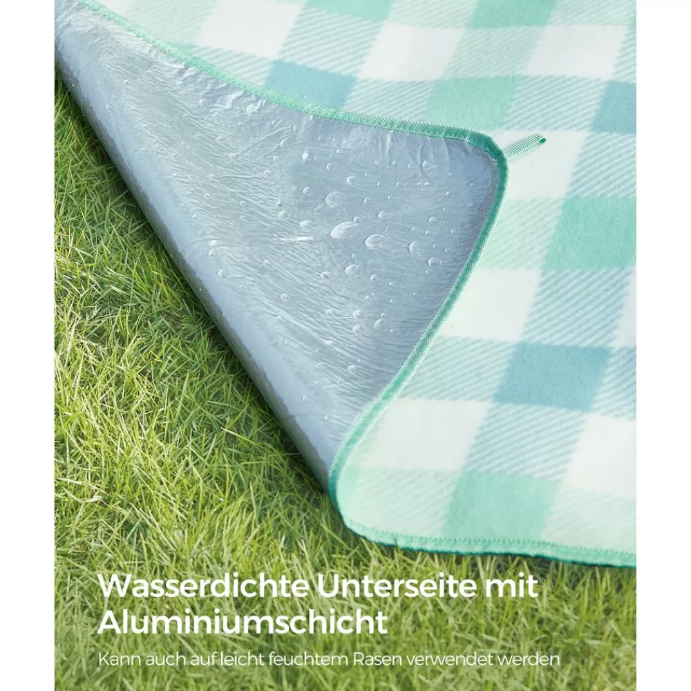 picknickdecke__x__cm_wasserdicht_grnblau_15.webp Flash Sale SONGMICS Picknickdecke 200 x 200 cm wasserdicht grün-blau