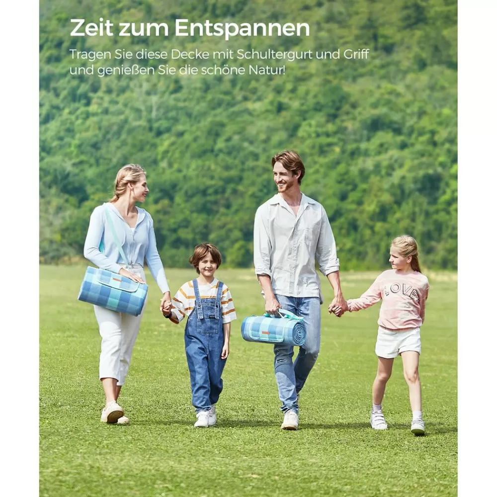 picknickdecke__x__cm_wasserdicht_grnblau_8.webp Flash Sale SONGMICS Picknickdecke 200 x 200 cm wasserdicht grün-blau
