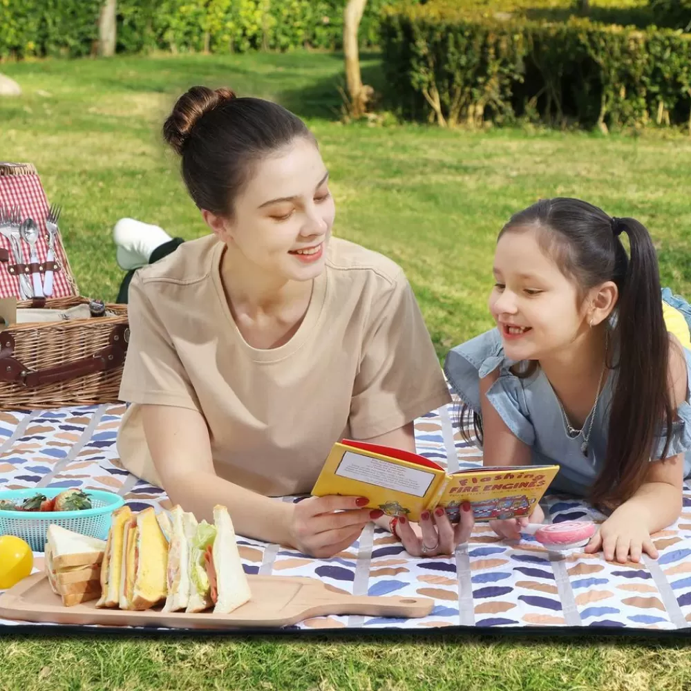 picknickdecke_bunte_bltter_2.webp Flash Sale SONGMICS Picknickdecke Bunte Blätter