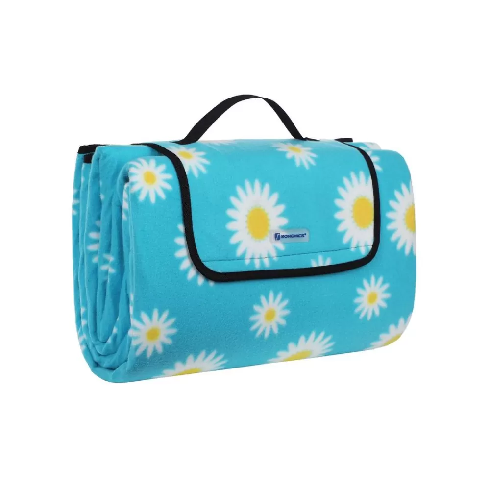 Sale SONGMICS Picknickdecke Flanell Margeriten XXL
