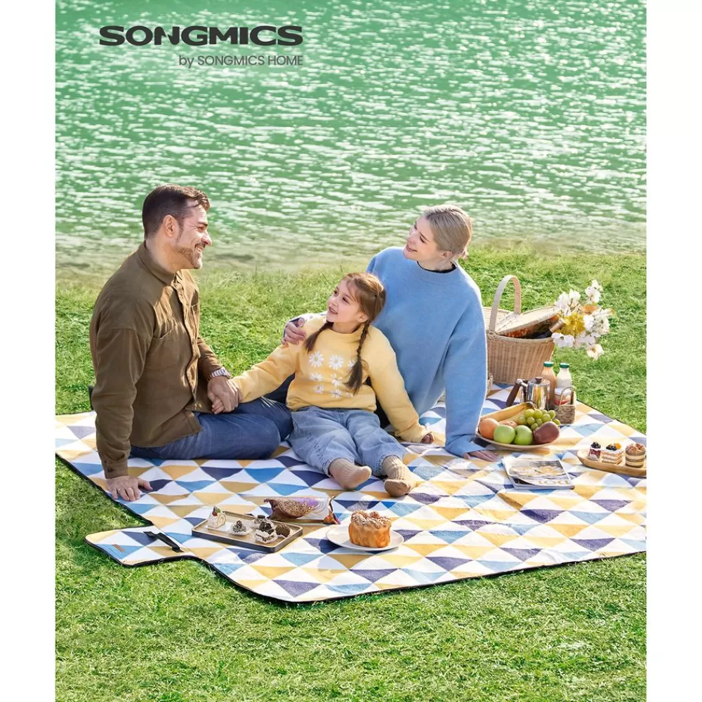 picknickdecke_mit_gelben_und_blauen_dreiecken_8.webp Store SONGMICS Picknickdecke mit gelben und blauen Dreiecken Gelbe und blaue Dreiecke