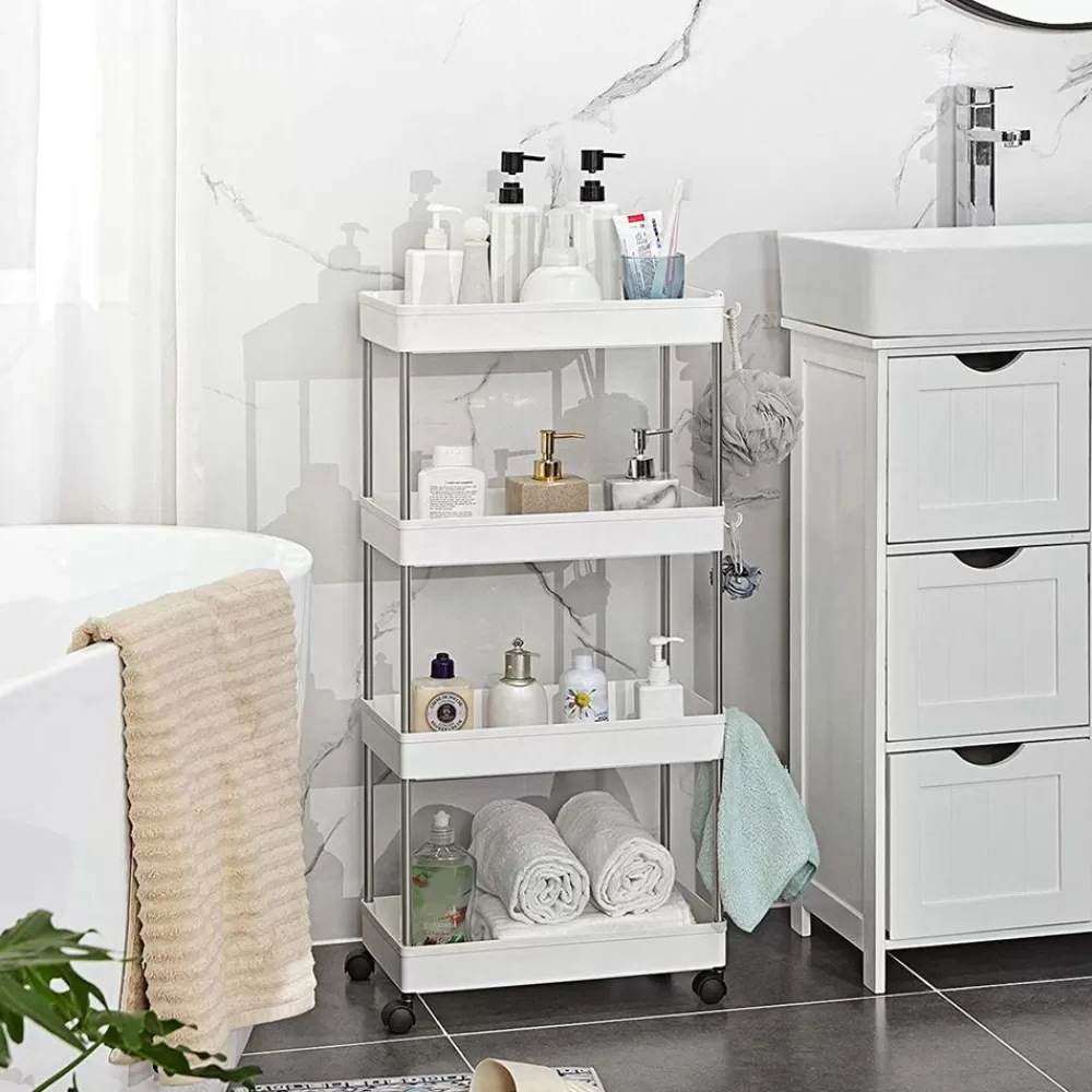 Store SONGMICS Platzsparendes Küchenregal Weiβ