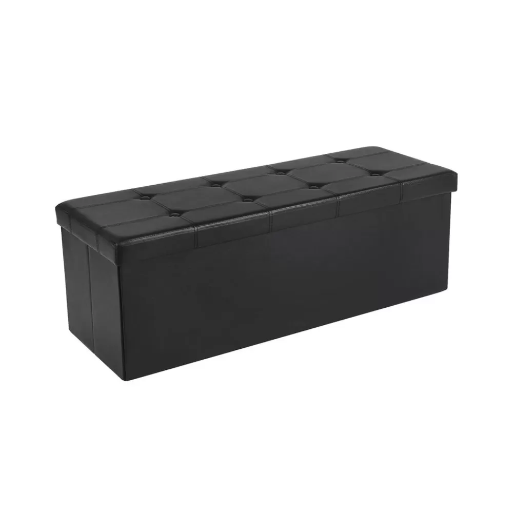 Store SONGMICS Polsterbank mit Stauraum 110 cm Schwarz