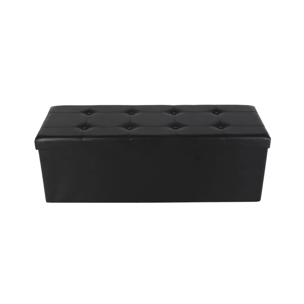Store SONGMICS Polsterbank mit Stauraum 110 cm Schwarz