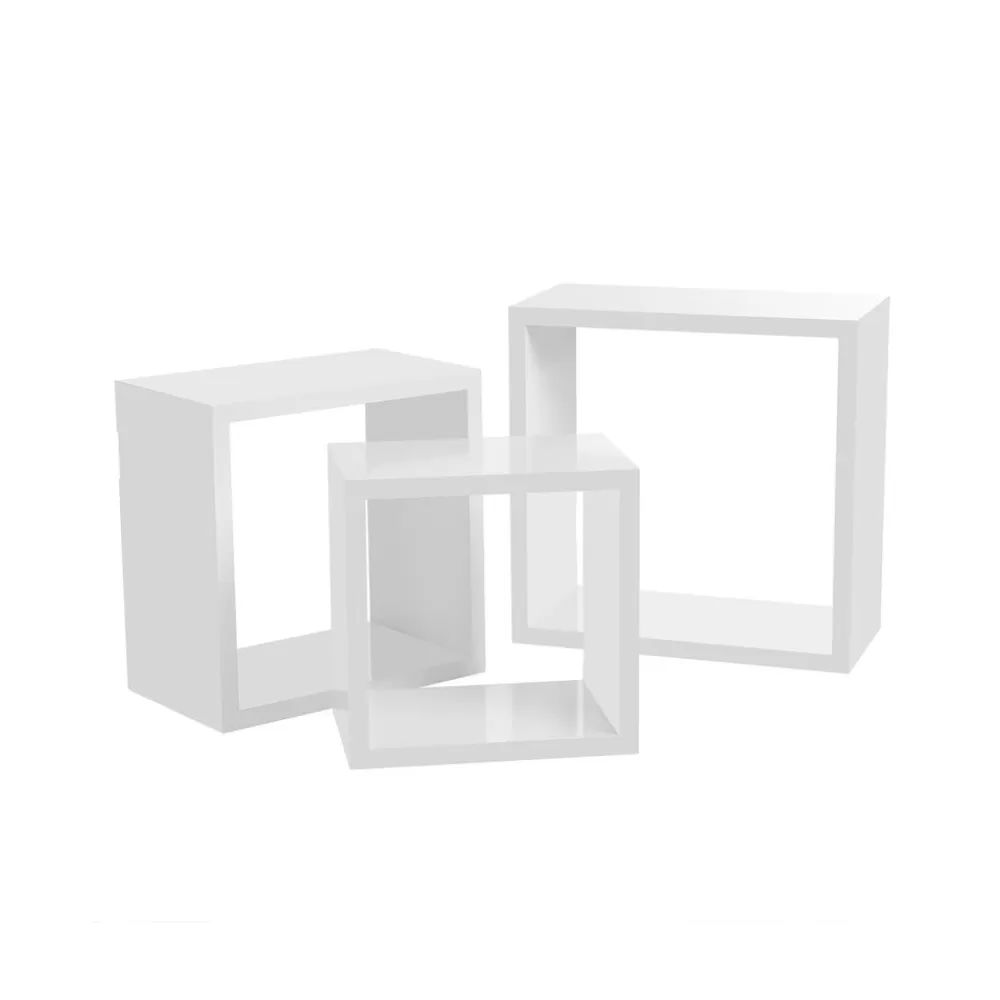Store SONGMICS Quadratische Schweberegale 3er Set