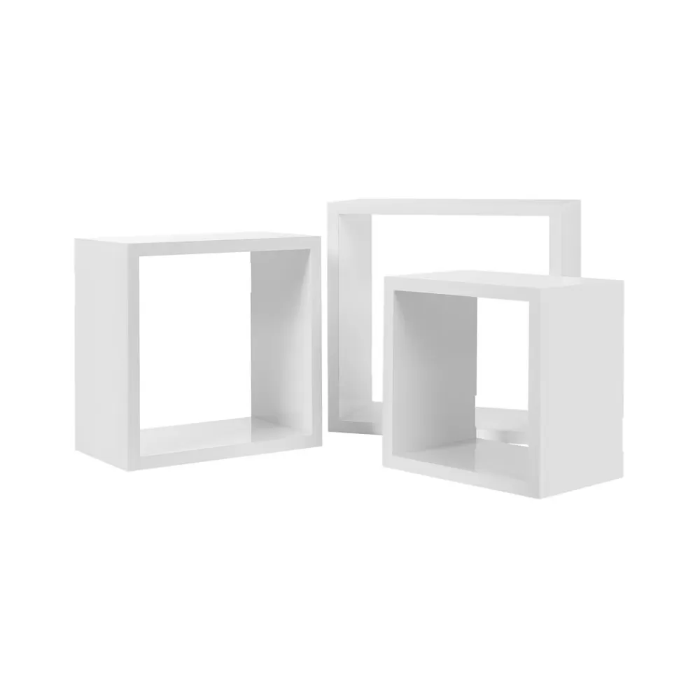 Store SONGMICS Quadratische Schweberegale 3er Set