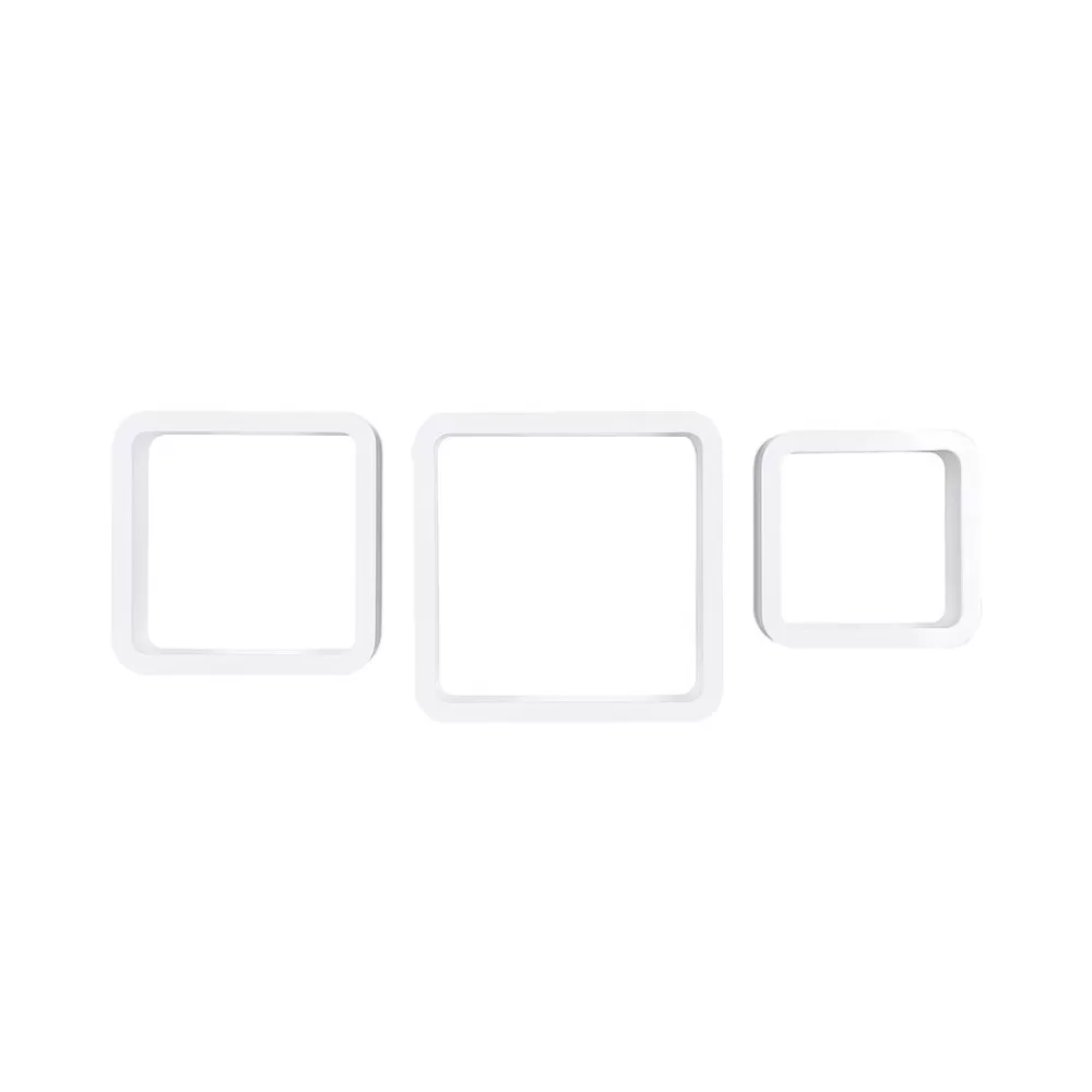Store SONGMICS Quadratische Wandregale 3er Set Weiß