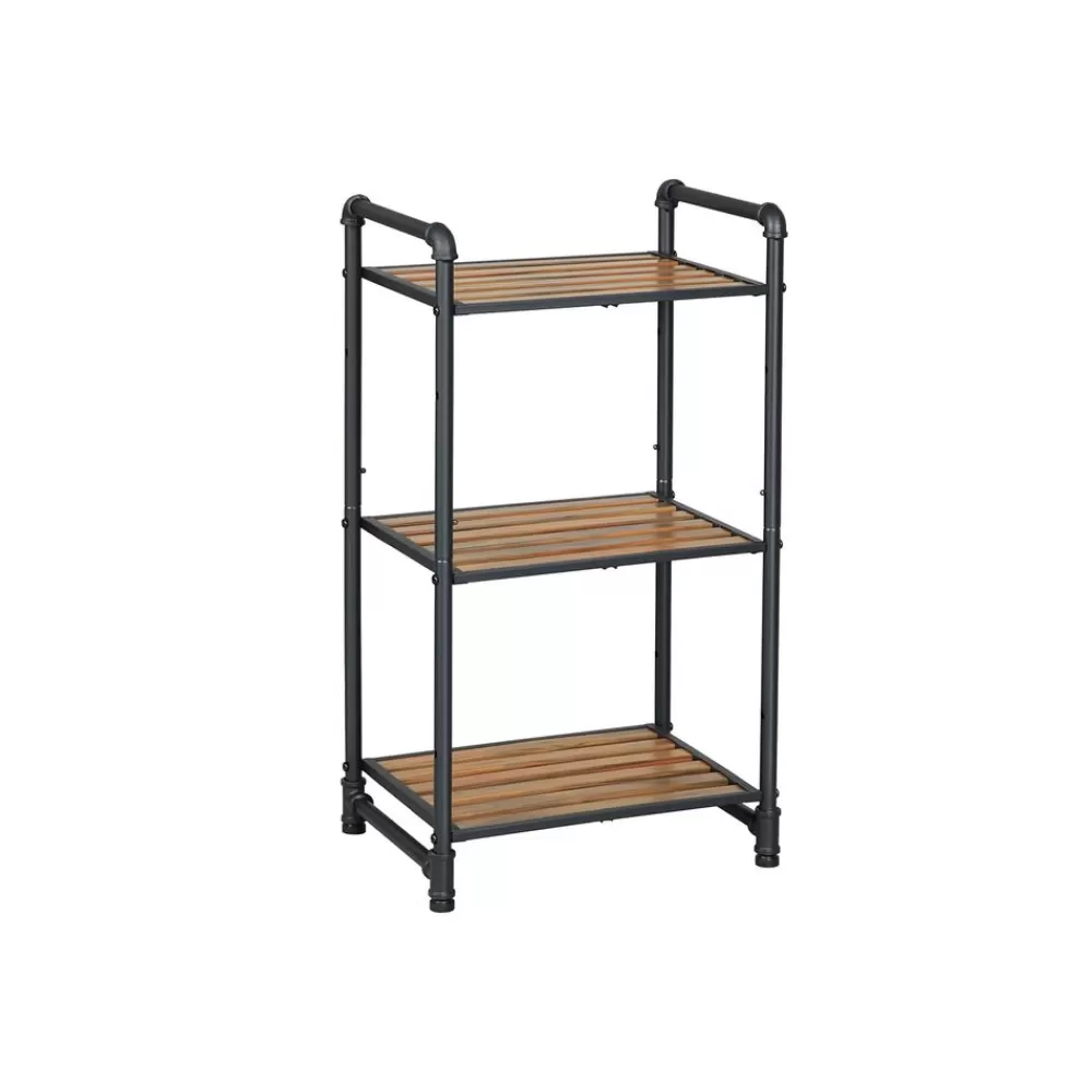Fashion SONGMICS Regal Wasserrohroptik 3 Ablagen