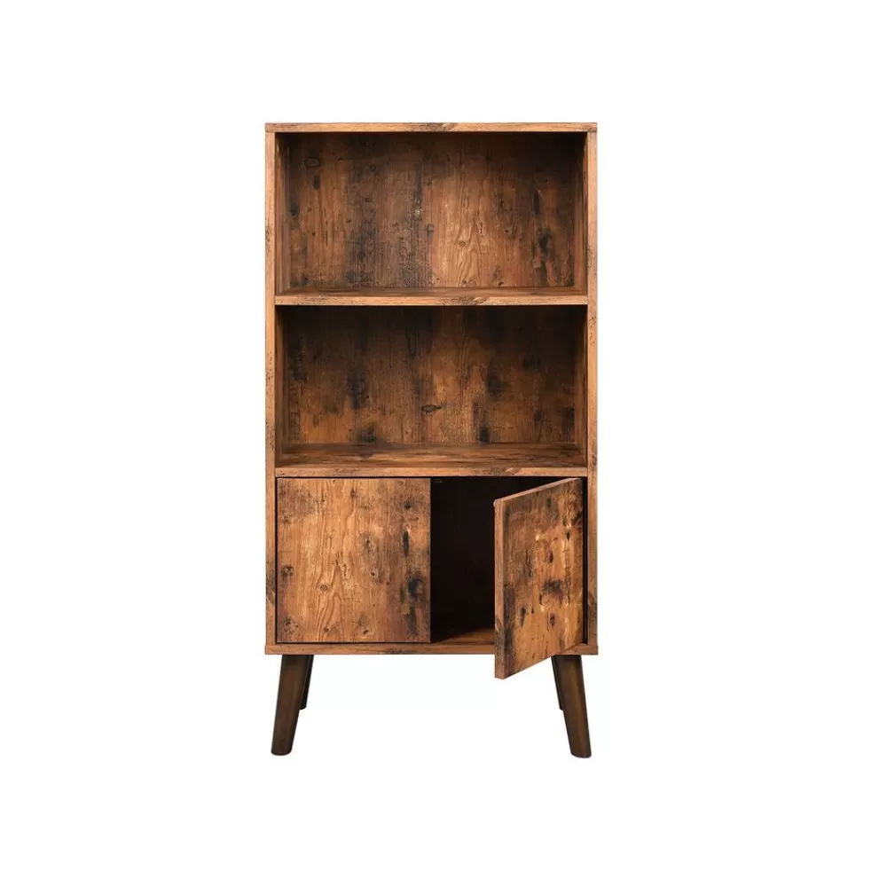 Clearance SONGMICS Retro Bücherschrank mit Türen 60 x 30 x 120 cm
