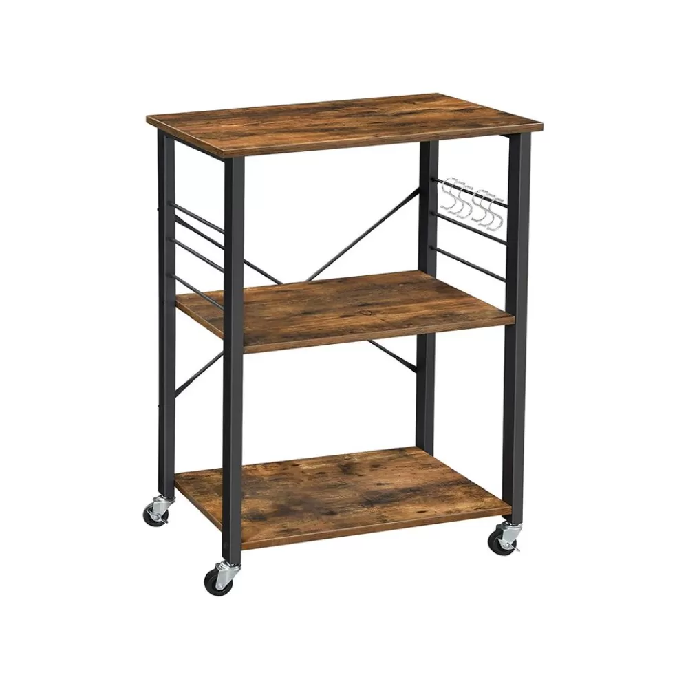 Clearance SONGMICS Rollbares Küchenregal Industrie-Design