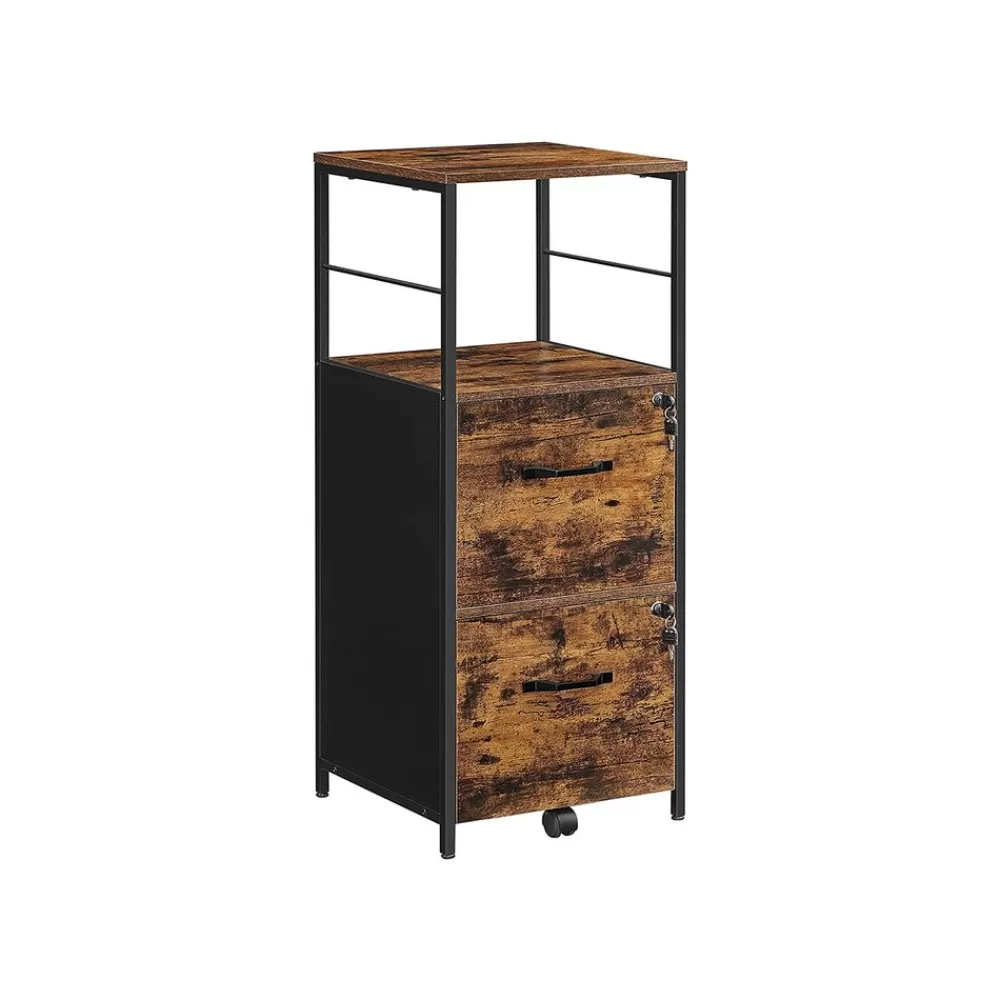 Outlet SONGMICS Rollcontainer mit 2 Schubladen