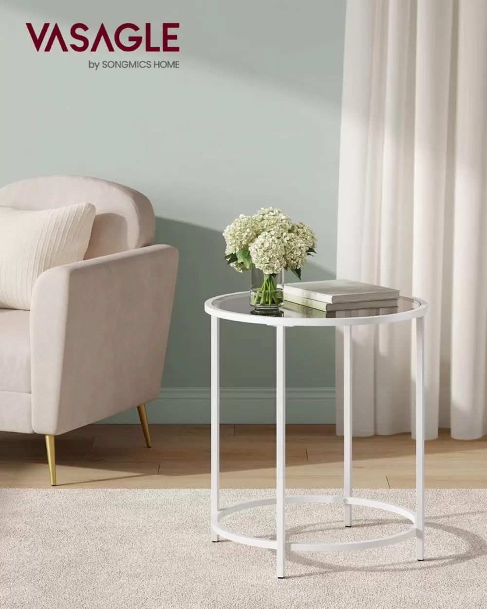 runder_beistelltisch_mit_metallrahmen_schwarz_7.webp Outlet SONGMICS Runder Beistelltisch mit Metallrahmen Schwarz