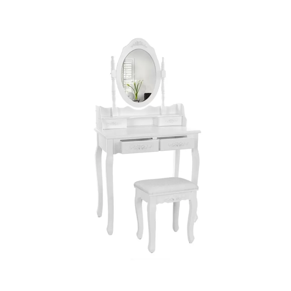Outlet SONGMICS Schicker Schminktisch mit Drehspiegel