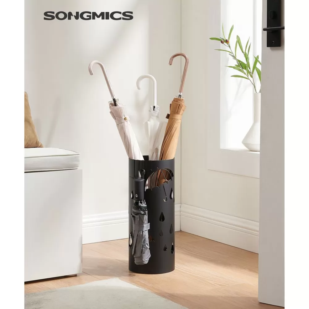 Cheap SONGMICS Schirmständer aus Metall Schwarz