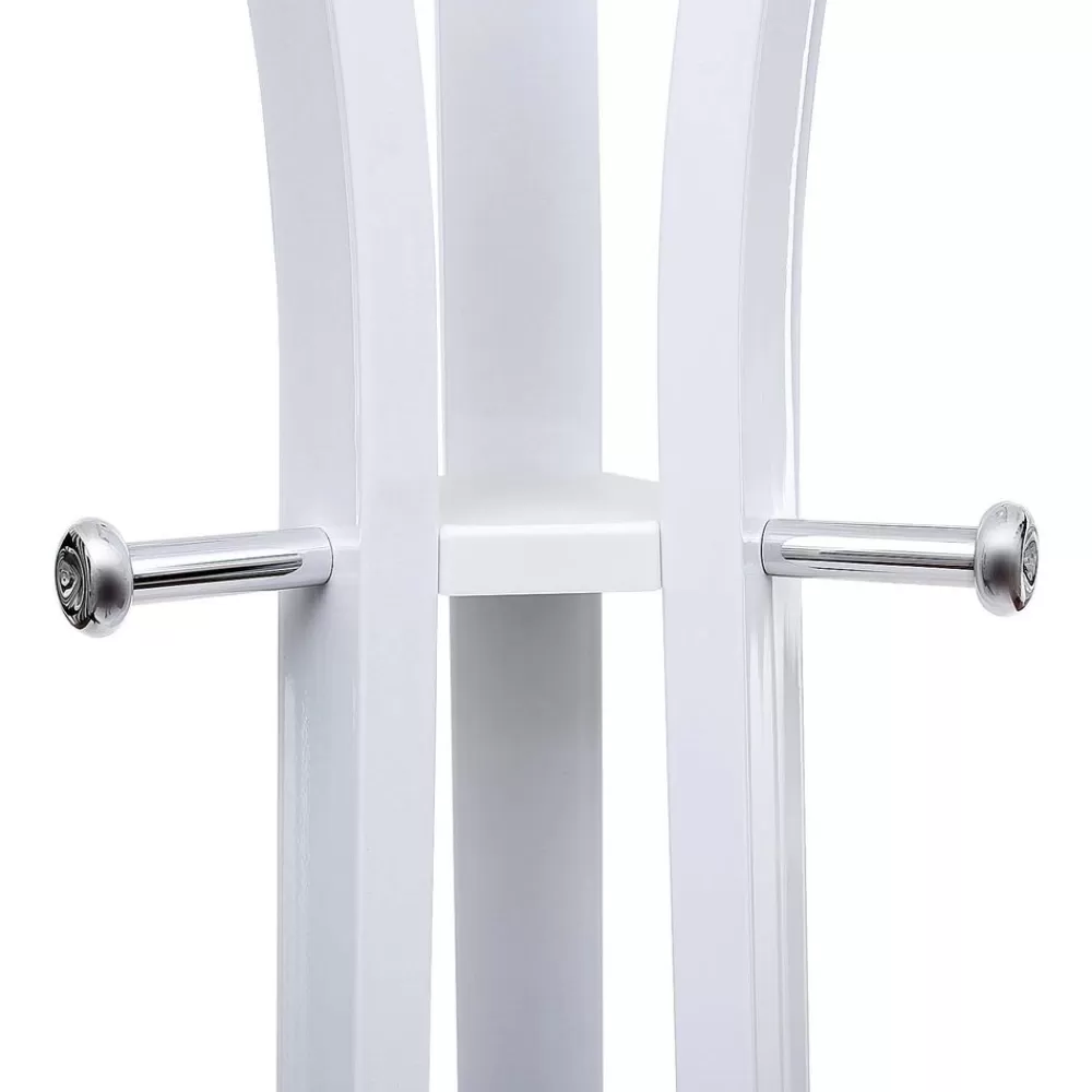 schlanker_garderobenstnder_wei_4.webp Clearance SONGMICS Schlanker Garderobenständer Weiß