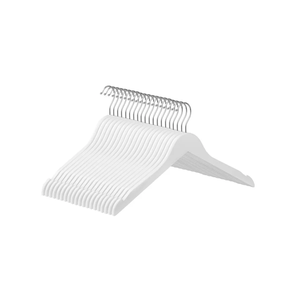 Shop SONGMICS Schlichte Bügel 20 Stück Weiß