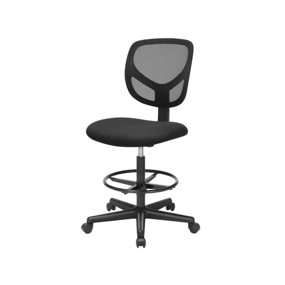 Best SONGMICS Schlichter Bürostuhl mit Netzbezug