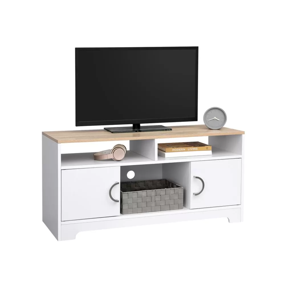 Clearance SONGMICS Schlichter TV-Schrank Weiß