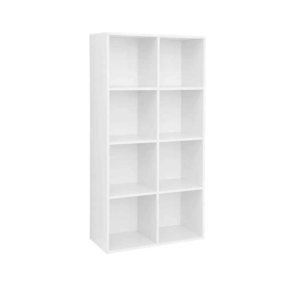 Sale SONGMICS Schlichtes Regal mit 8 Fächern Weiß