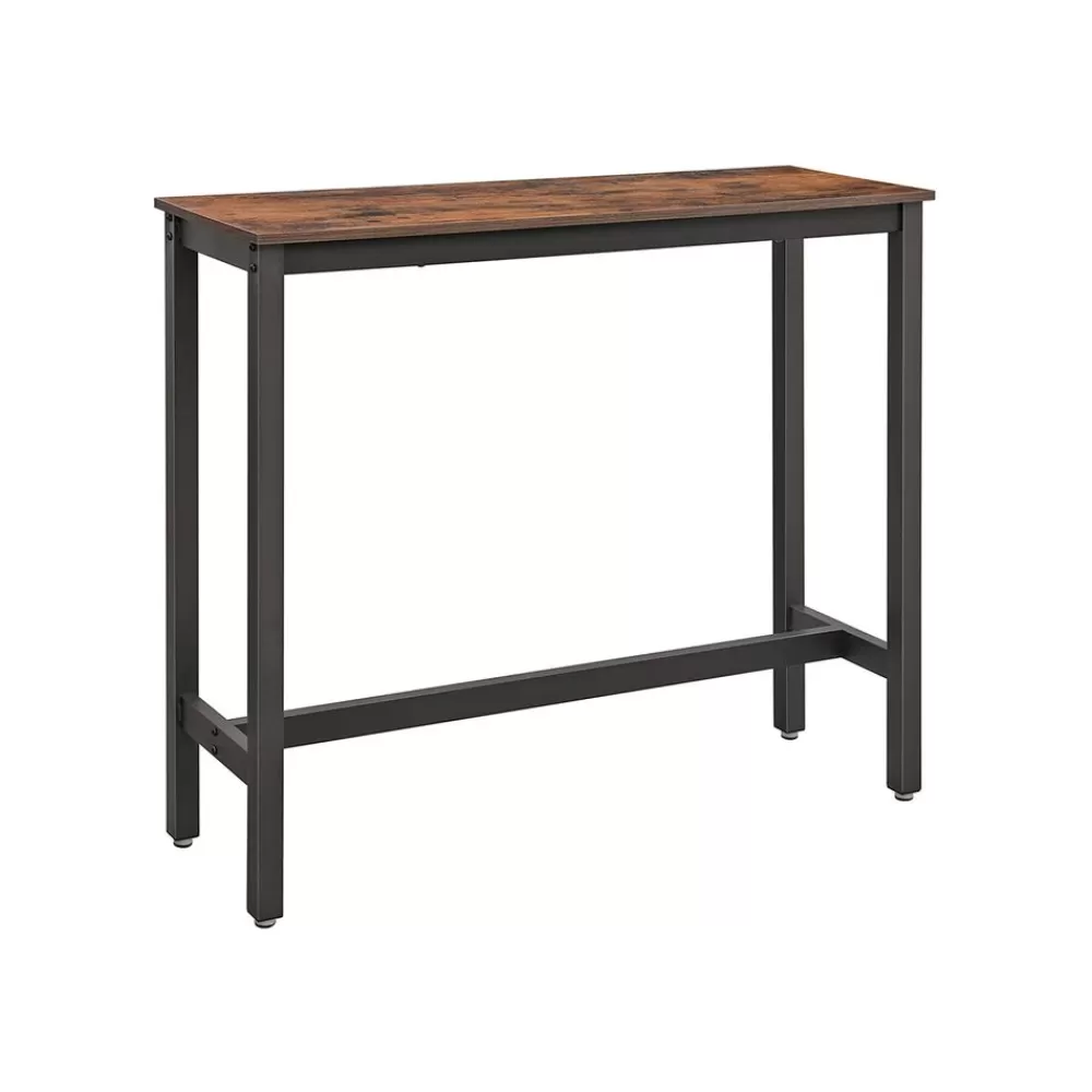 Clearance SONGMICS Schmaler Bartisch im Industriestil vintagebraun-schwarz